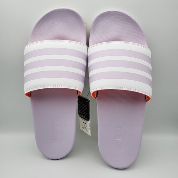 NEW Women Sz 11 Adidas Comfort Slides in Lavender GV9738 - Picture 5 of 8